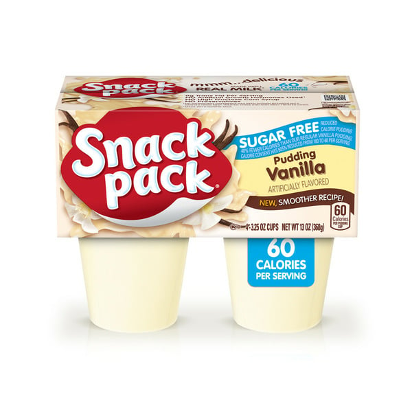 Refrigerated Pudding & Desserts Snack Pack Sugar Free Vanilla Flavored Pudding hero