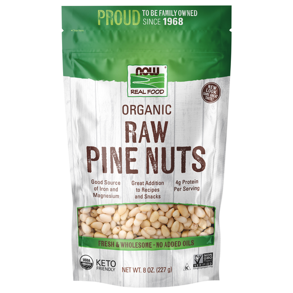 Nuts, Seeds & Dried Fruit NOW Pine Nuts, Raw Organic hero