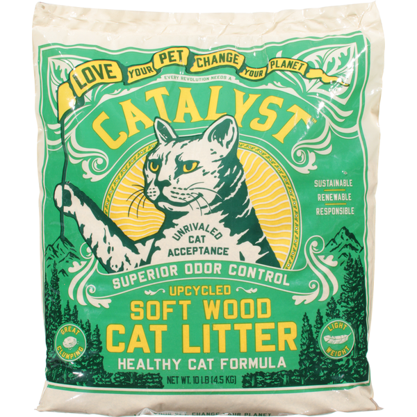 Cat Food & Care Catalyst Cat Litter, Soft Wood, Upcycled, Healthy Cat Formula hero