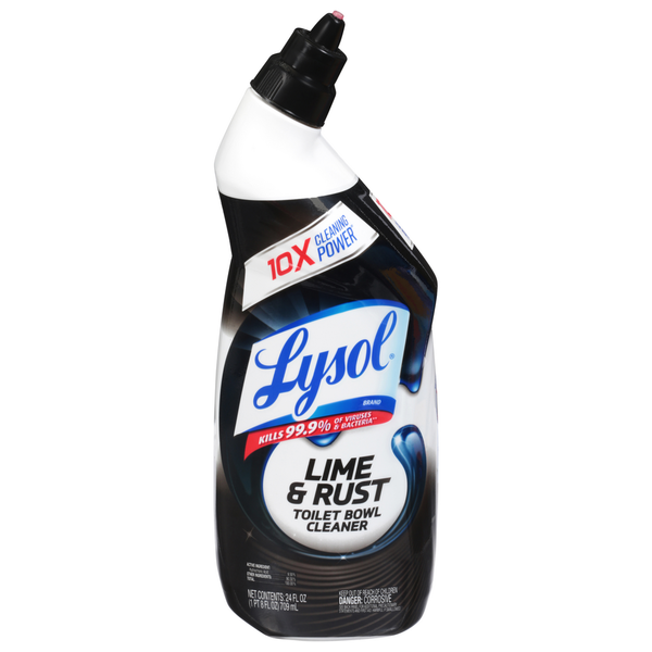 Cleaning Products and Supplies Lysol Toilet Bowl Cleaner, Lime & Rust hero