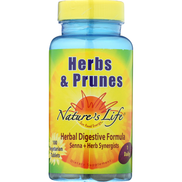 Digestion Nature's Life Herbs & Prunes hero