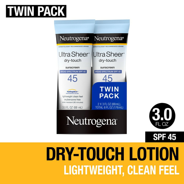 Body Lotions & Soap Neutrogena Ultra Sheer Dry-Touch SPF 45 Sunscreen Lotion hero