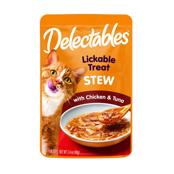 Cat Treats Delectables Stew Lickable Cat Treat, Chicken & Tuna hero