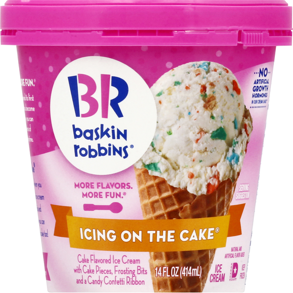 Ice Cream, Novelties & Ice Baskin-Robbins Ice Cream, Icing on the Cake hero