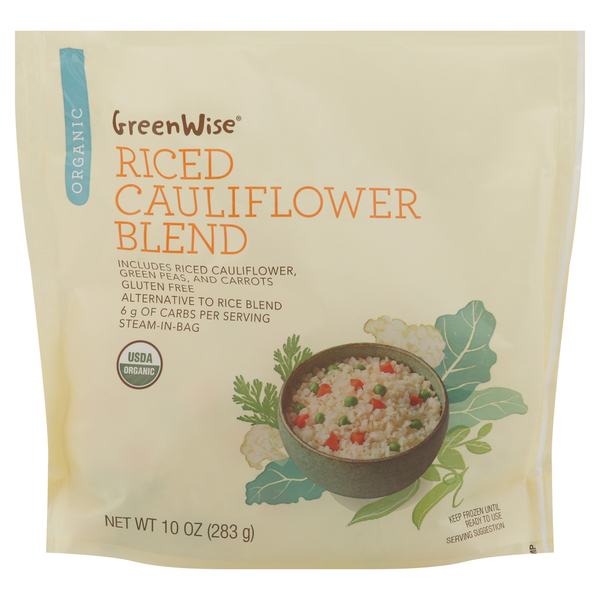 GreenWise Riced Cauliflower Blend, Organic hero