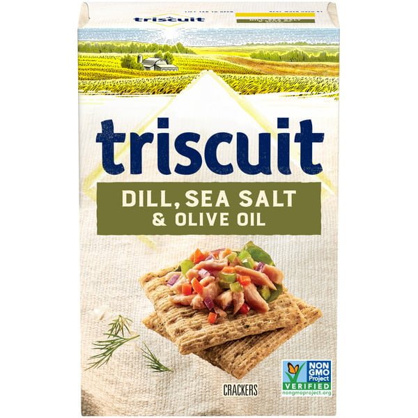 Crackers Triscuit Dill, Sea Salt & Olive Oil Whole Grain Wheat Crackers hero