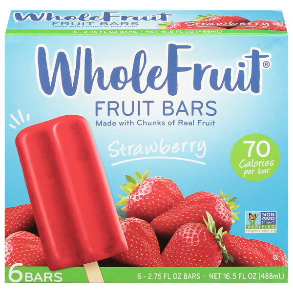 Ice Cream & Ice Whole Fruit Fruit Bars Strawberry hero