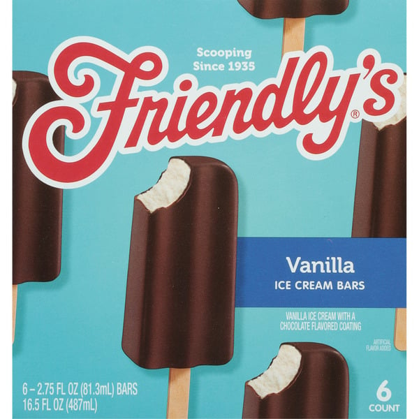 Ice Cream & Toppings Friendly's Vanilla Ice Cream Bars hero