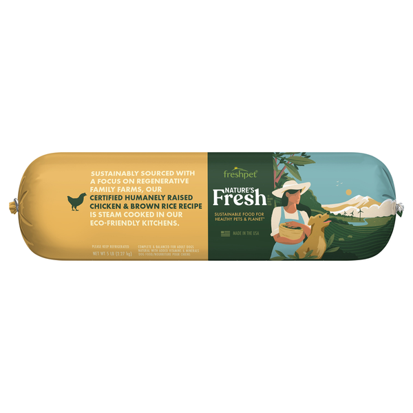 Dog Food & Care Freshpet Chicken, Carrots, Peas & Brown Rice Fresh Dog Food hero