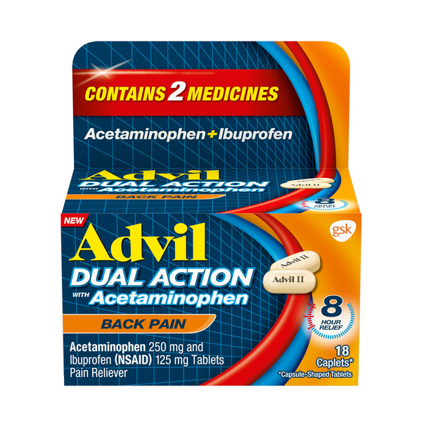 Muscles, Joints & Pain Relief Advil Dual Action Back Pain Caplets hero