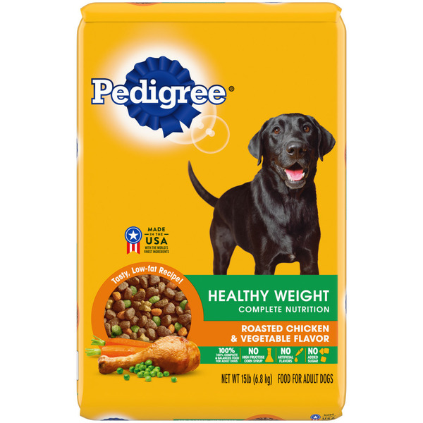 Dog Food & Care Pedigree Healthy Weight Adult Dry Dog Food Roasted Chicken & Vegetable Flavor hero