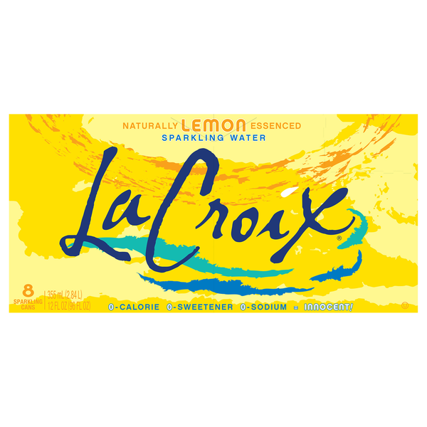 Water LaCroix Sparkling Water, Lemon hero