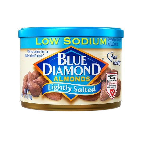 Nuts, Seeds & Dried Fruit Blue Diamond Lightly Salted Low Sodium Almonds hero