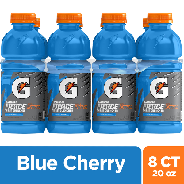 Energy & Sports Drinks Gatorade Fierce Thirst Quencher, Blue Cherry hero