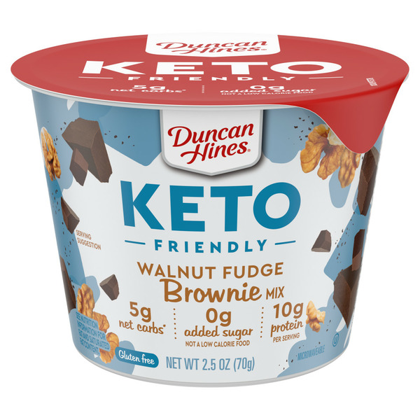 Doughs, Gelatins & Bake Mixes Duncan Hines Keto Friendly Walnut Fudge Brownie Mix hero