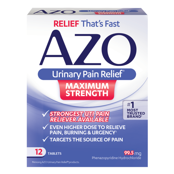 Pain Relievers Azo Urinary Pain Relief Max Strength hero