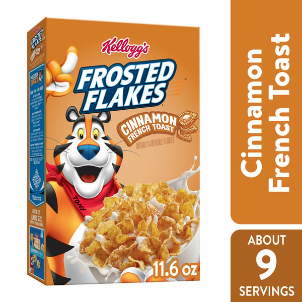 Frosted Flakes Breakfast Cereal, Kids Cereal, Family Breakfast, Cinnamon French Toast hero