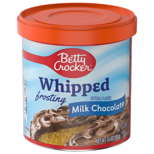 Baking Supplies & Decor Betty Crocker Whipped Milk Chocolate Frosting hero