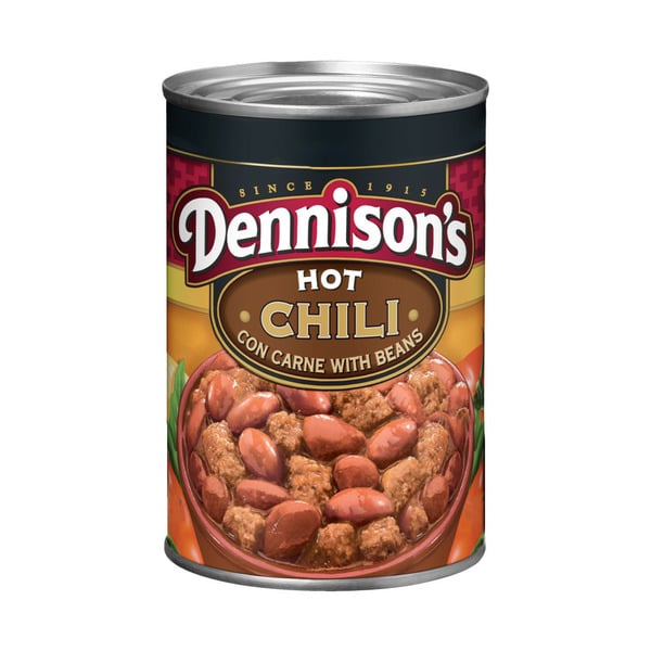 Canned Meals & Beans Dennison's Hot Chili Con Carne with Beans hero