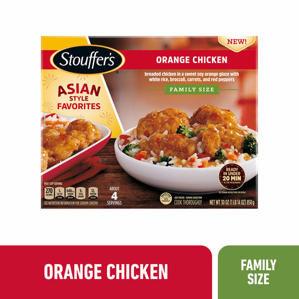 Frozen Meals Stouffer's Family Size Orange Chicken Frozen Entrée hero