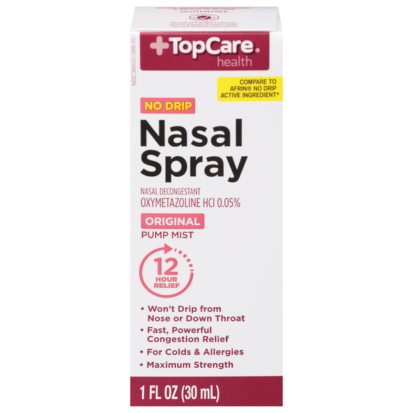 Cold, Flu & Allergy TopCare Nasal Spray, No Drip, Original hero