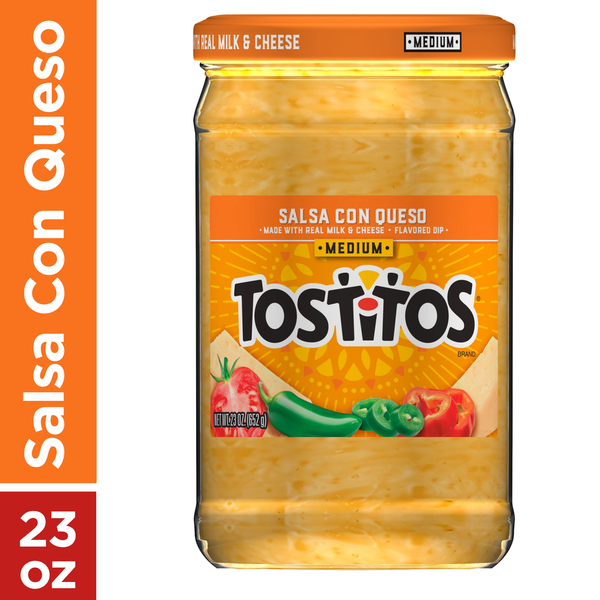 Other Snacks Tostitos Medium Salsa Con Queso hero