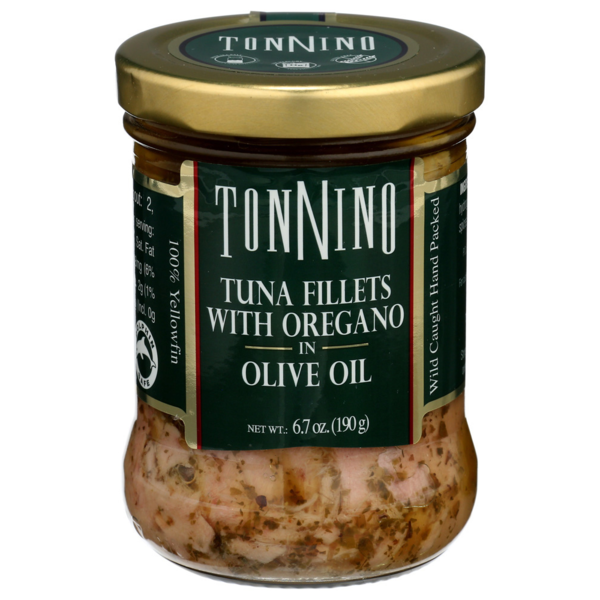 Canned Meat & Seafood Tonnino Tuna Fillets with Oregano in Olive Oil hero