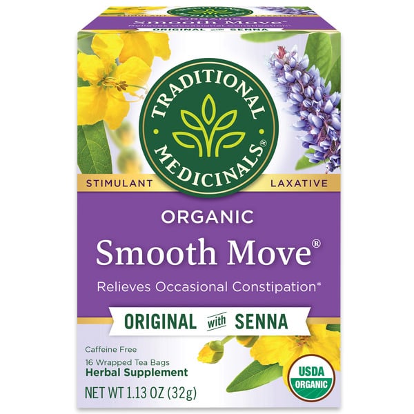 Tea and Lemonade Traditional Medicinals Organic Smooth Move, Caffeine Free Laxative Tea hero