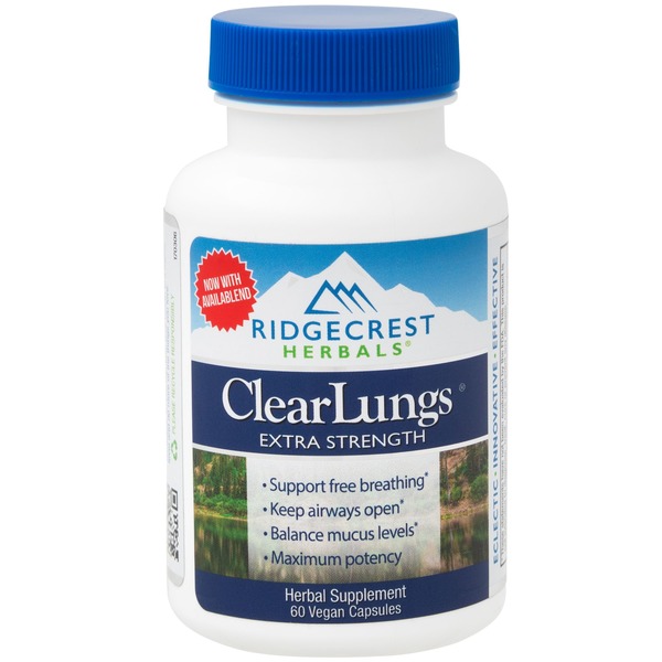 Immune Support Ridgecrest Herbals ClearLungs ClearLungs, Extra Strength, Vegan Capsules hero