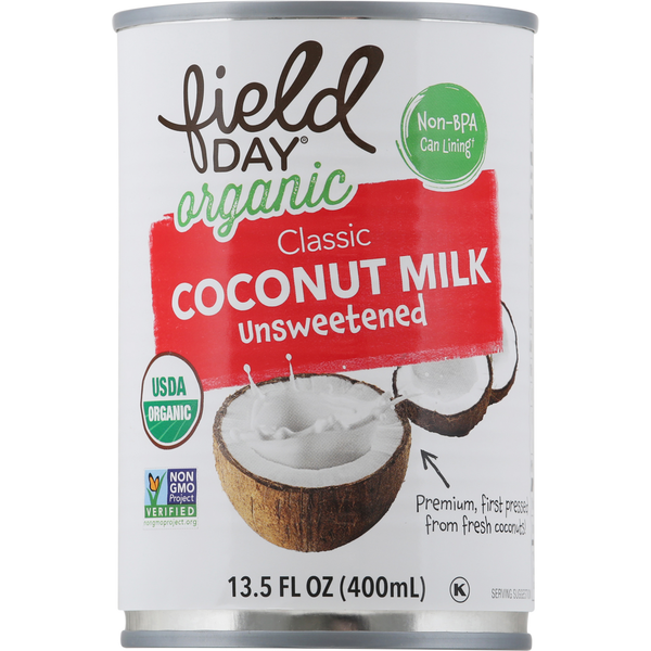 Soy & Lactose-Free FIELD DAY Coconut Milk, Classic, Unsweetened hero