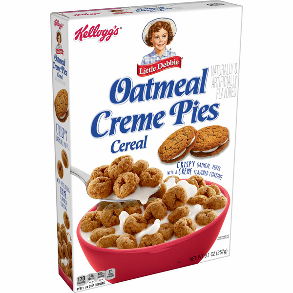 Cereal Little Debbie Breakfast Cereal, 8 Vitamins and Minerals, Oatmeal Creme Pie hero