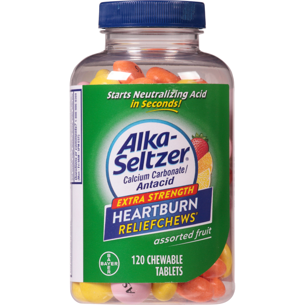 Beauty Alka-Seltzer Heartburn Reliefchews, Extra Strength, Chewable Tablets, Assorted Fruit hero