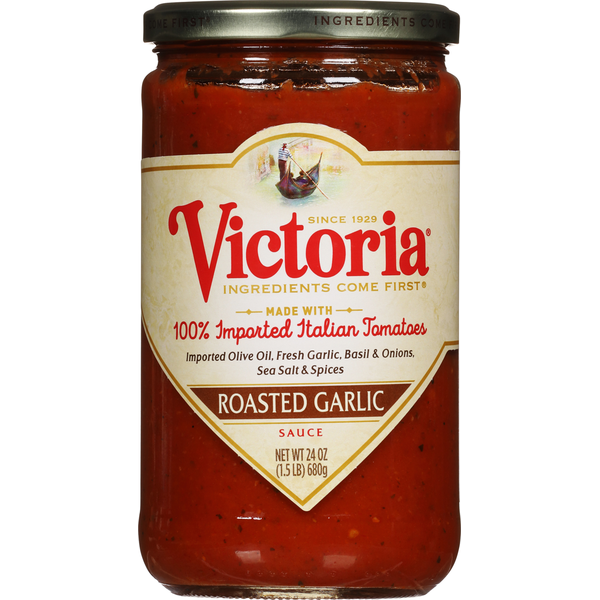 Pasta Sauce Victoria Sauce, Roasted Garlic hero