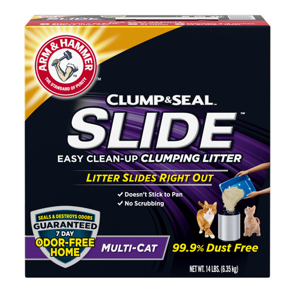 More Household Arm & Hammer Clump & Seal Slide Easy Clean-Up Multi-Cat Clumping Cat Litter hero