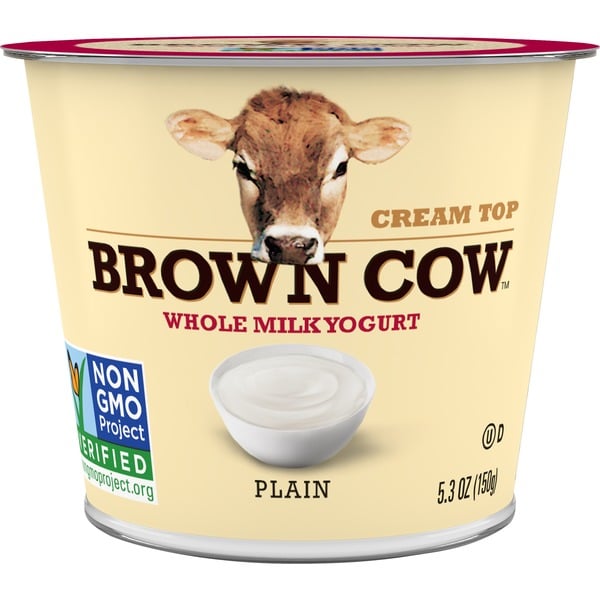 Yogurt Brown Cow® Cream Top Plain Whole Milk Yogurt hero