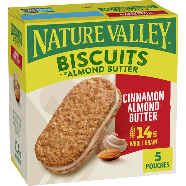 Energy & Granola Bars Nature Valley Almond Butter Biscuits Sandwiches hero