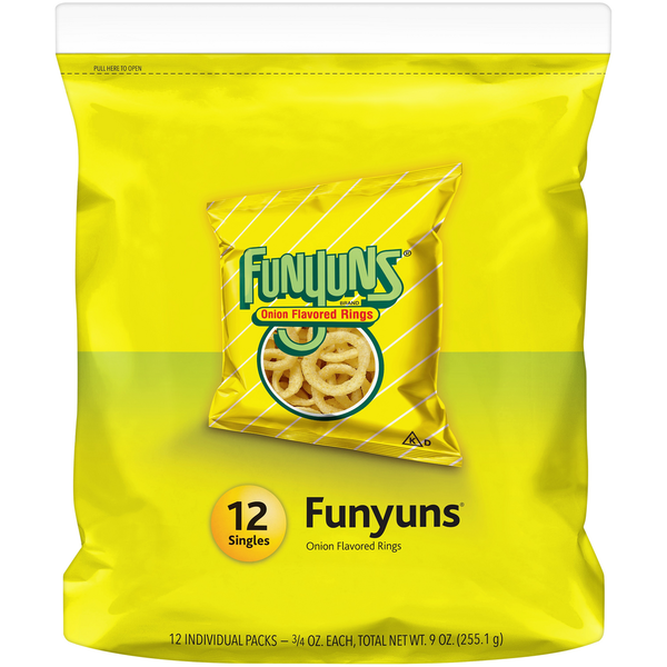 Chips & Pretzels Funyuns Onion Flavored Rings 12 Count hero