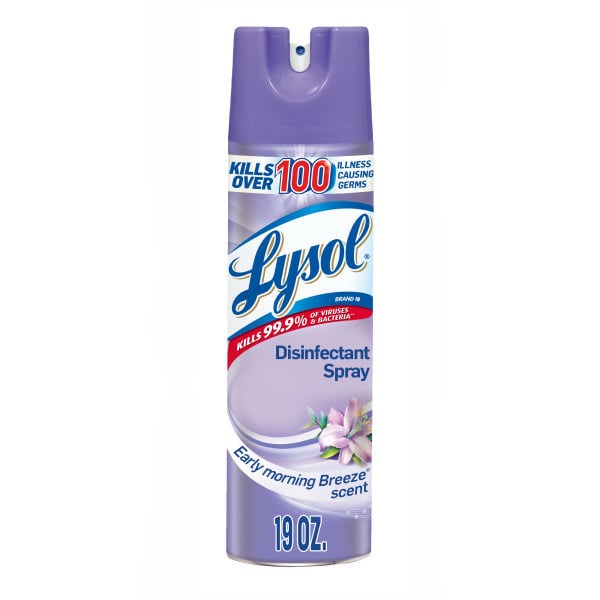 Air Fresheners & Candles Lysol Disinfectant, Sanitizing and Antibacterial Spray, Early Morning Breeze hero