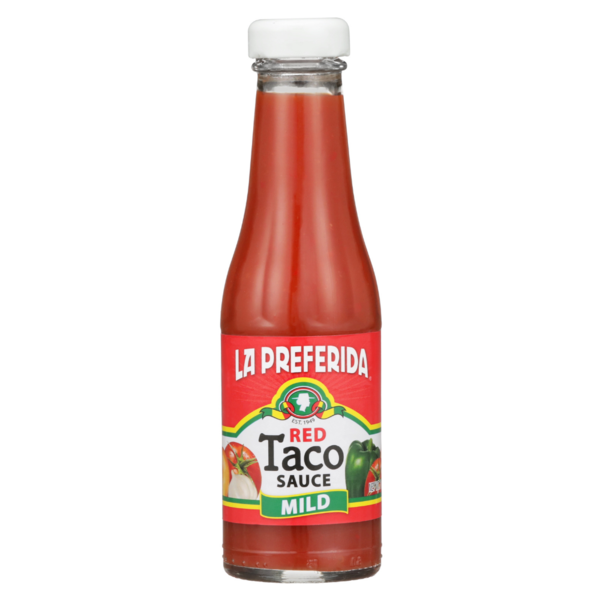 Latino Foods La Preferida MILD Red Taco Sauce, Taqueria Style hero