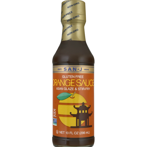 Marinades & Meat Preparation San-J Asian Glaze & Stir-Fry, Gluten Free, Orange Sauce hero