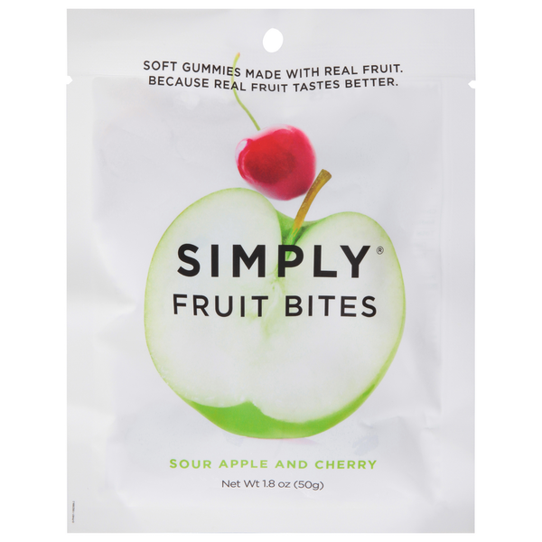 Candy & Chocolate Simply Fruit Bites, Sour Apple and Cherry hero