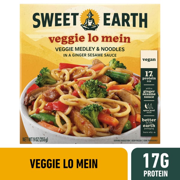 Fresh Pasta Sweet Earth Veggie Lo Mein Frozen Meal hero