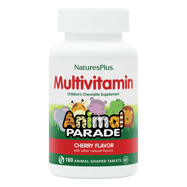 Supplement Combinations NaturesPlus Animal Parade Multivitamin Childrens Chewables, Cherry hero