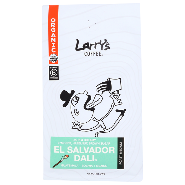 Coffee Larry's Coffee Coffee Cowbow El Salvador Dali Blend hero