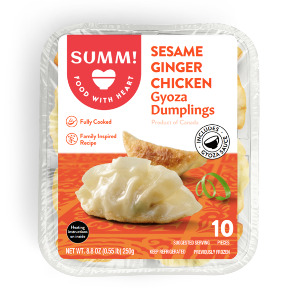 Summ! Sesame Ginger Chicken Gyoza Dumplings hero