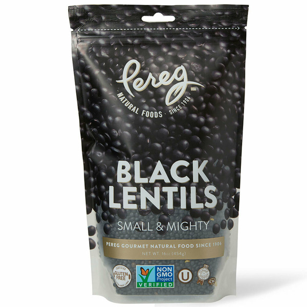 Pereg Natural Foods Black Lentils, Non-GMO, Gluten-Free, (U) hero