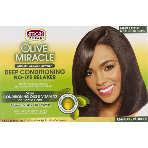 Hair Care African Pride Deep Conditioning Anti-Breakage No-Lye Relaxer Kit, Regular hero