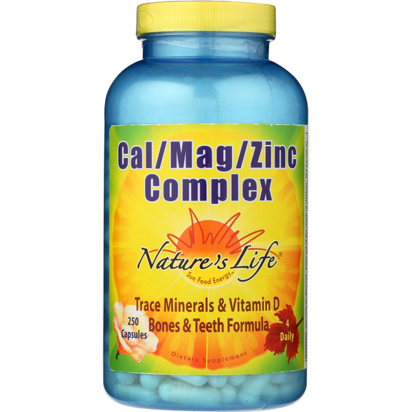 Vitamins & Minerals Nature's Life Cal/Mag/Zinc Complex hero