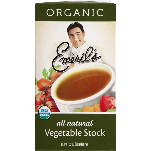 Soup, Broth & Bouillon Emeril's Stock, Vegetable, Organic hero