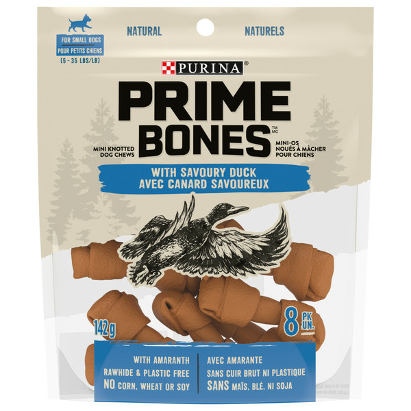 Dog Food & Care Prime Mini Knotted Dog Chews with Savoury Duck hero